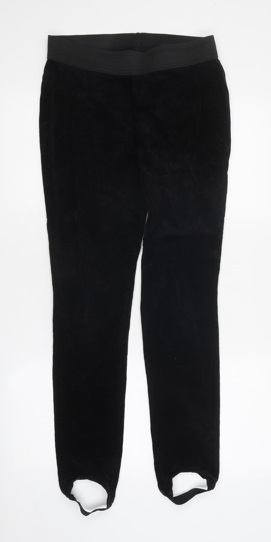 Marks and Spencer Womens Black 100% Cotton Jegging Leggings Size 10 L29 in