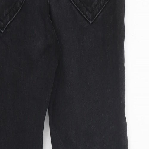 Boden Girls Black 100% Cotton Skinny Jeans Size 8 Years Regular Zip