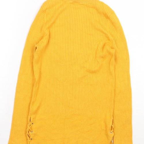 Candy Girls Yellow Viscose Pullover Sweatshirt Size 13 Years Pullover