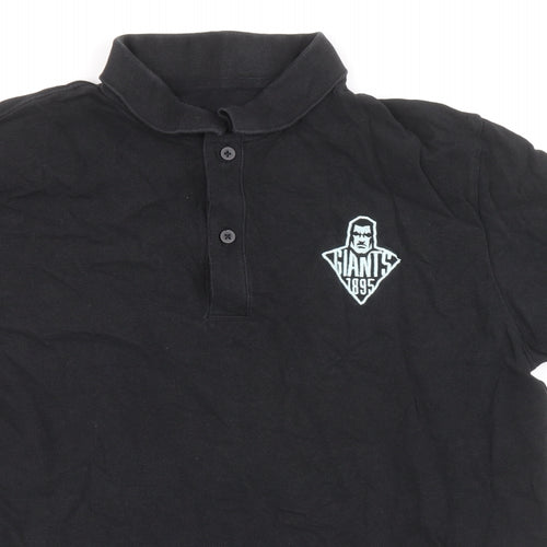 Stanley / Stella Mens Black Cotton Polo Size L Collared Pullover - Giants 1895