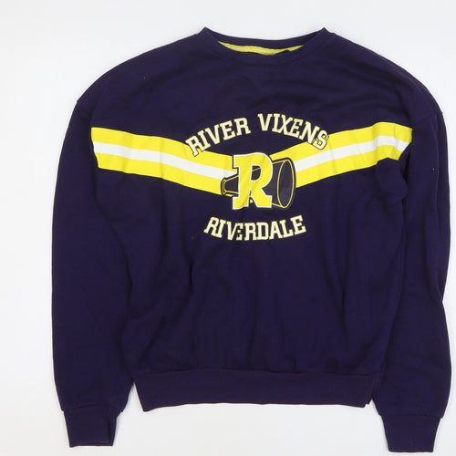 Riverdale Womens Purple Cotton Pullover Sweatshirt Size 6 Pullover - River Vixens Riverdale