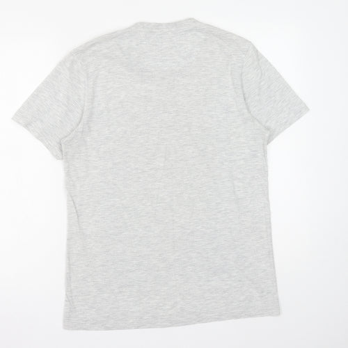 Burton Mens Grey Cotton T-Shirt Size S Round Neck - New York City
