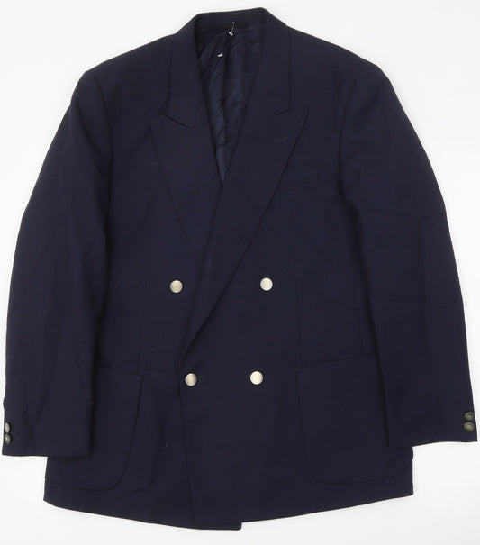 James Barry Mens Blue Jacket Size 40 Button