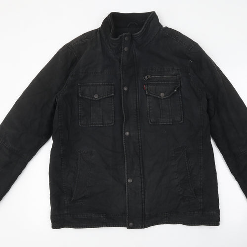 Levi's Mens Black Jacket Size L Zip