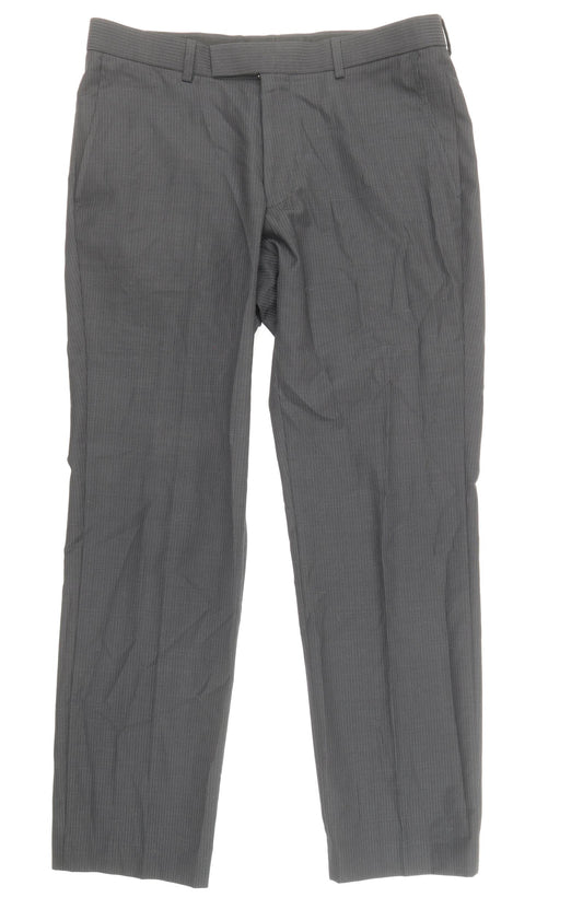 Marks and Spencer Mens Grey Polyester Dress Pants Trousers Size S Regular Zip