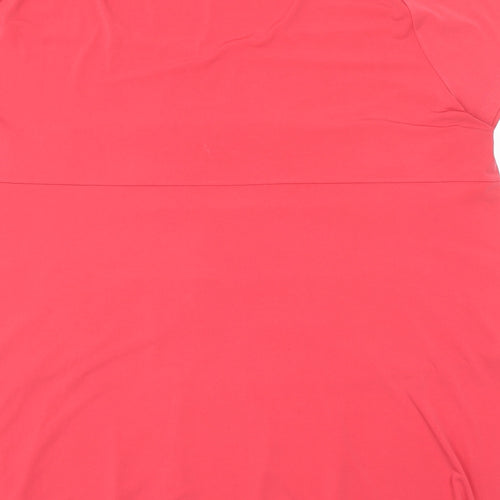 Joanna Hope Womens Pink Polyester Basic T-Shirt Size 32 Round Neck