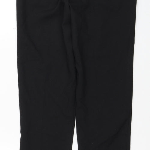 NEXT Boys Black Polyester Carrot Trousers Size 11 Years Regular Zip