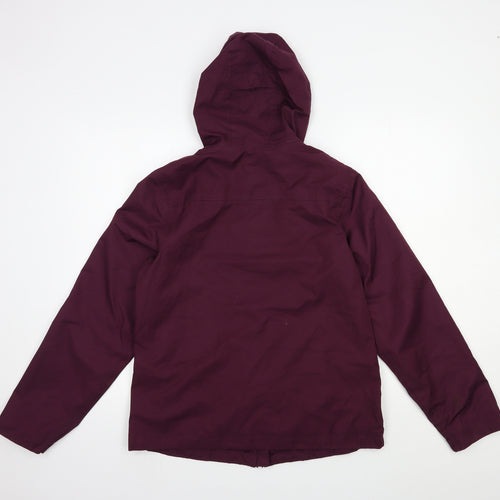 Crane Womens Purple Rain Coat Coat Size 10 Zip