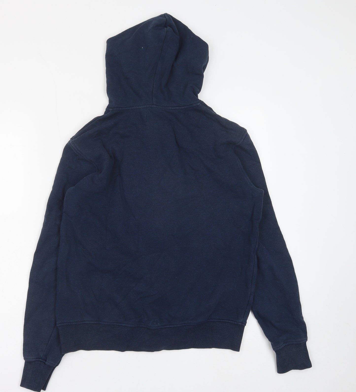 Your Turn Mens Blue Cotton Pullover Hoodie Size S