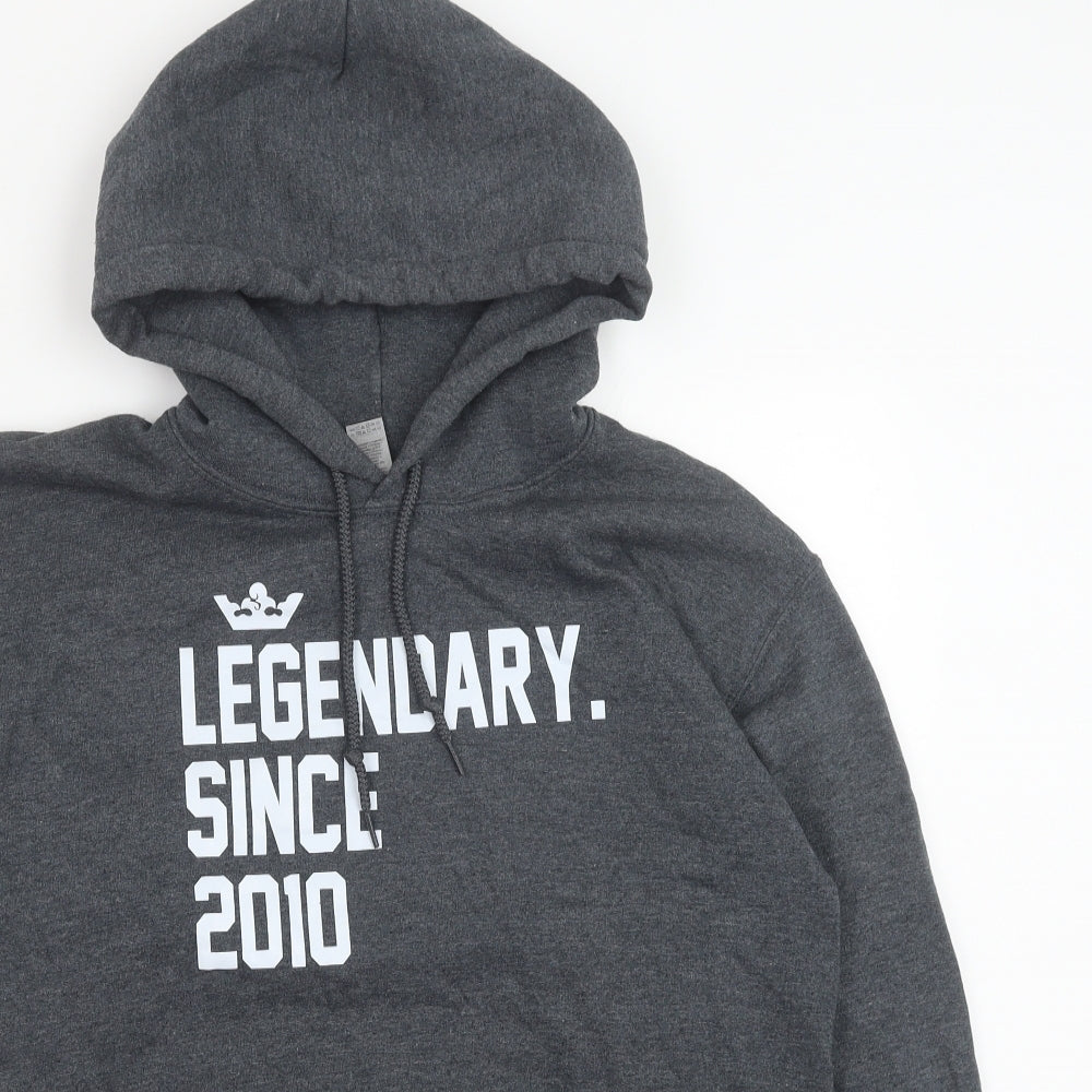 Gildan Mens Grey Cotton Pullover Hoodie Size S - Legendary. Since 2010