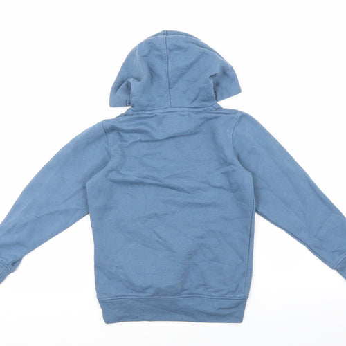 Fluid Boys Blue Cotton Pullover Hoodie Size 7-8 Years Pullover