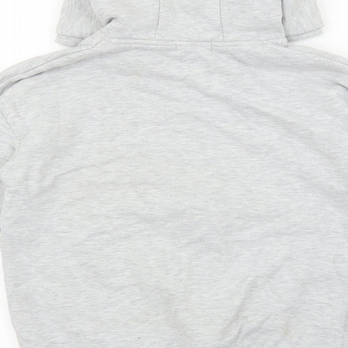 Primark Girls Grey Cotton Full Zip Hoodie Size 10-11 Years Zip