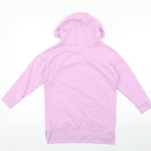 Dunnes Stores Girls Purple Cotton Pullover Hoodie Size 8-9 Years Pullover