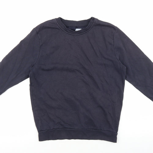 George Boys Blue Cotton Pullover Sweatshirt Size 9-10 Years Pullover