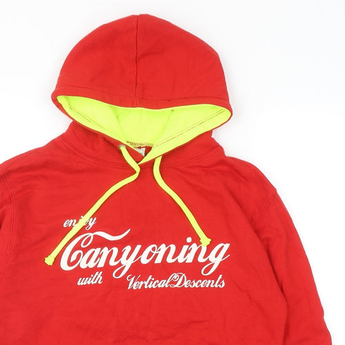 All We Do is Mens Red Cotton Pullover Hoodie Size S