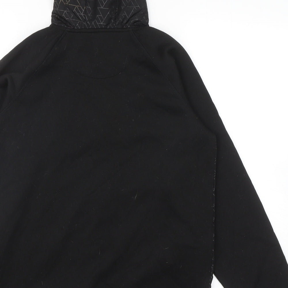 Matalan Boys Black Polyester Full Zip Hoodie Size 13 Years Zip