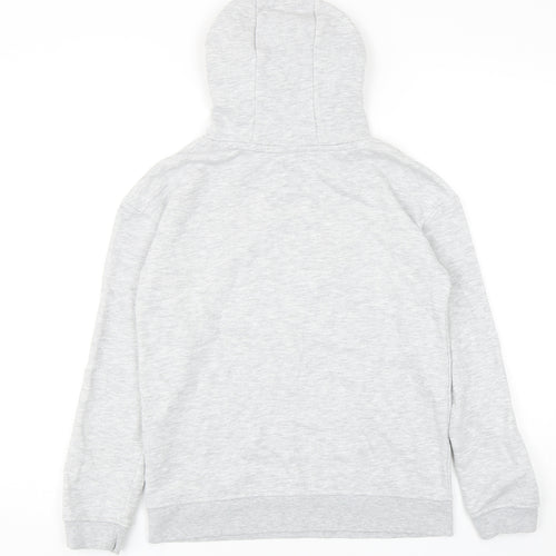 Primark Girls Grey Cotton Pullover Hoodie Size 10-11 Years Pullover