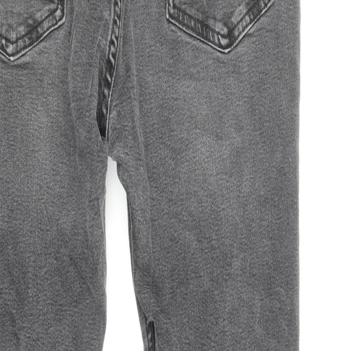 Pull&Bear Mens Grey Cotton Skinny Jeans Size 30 in Regular Zip