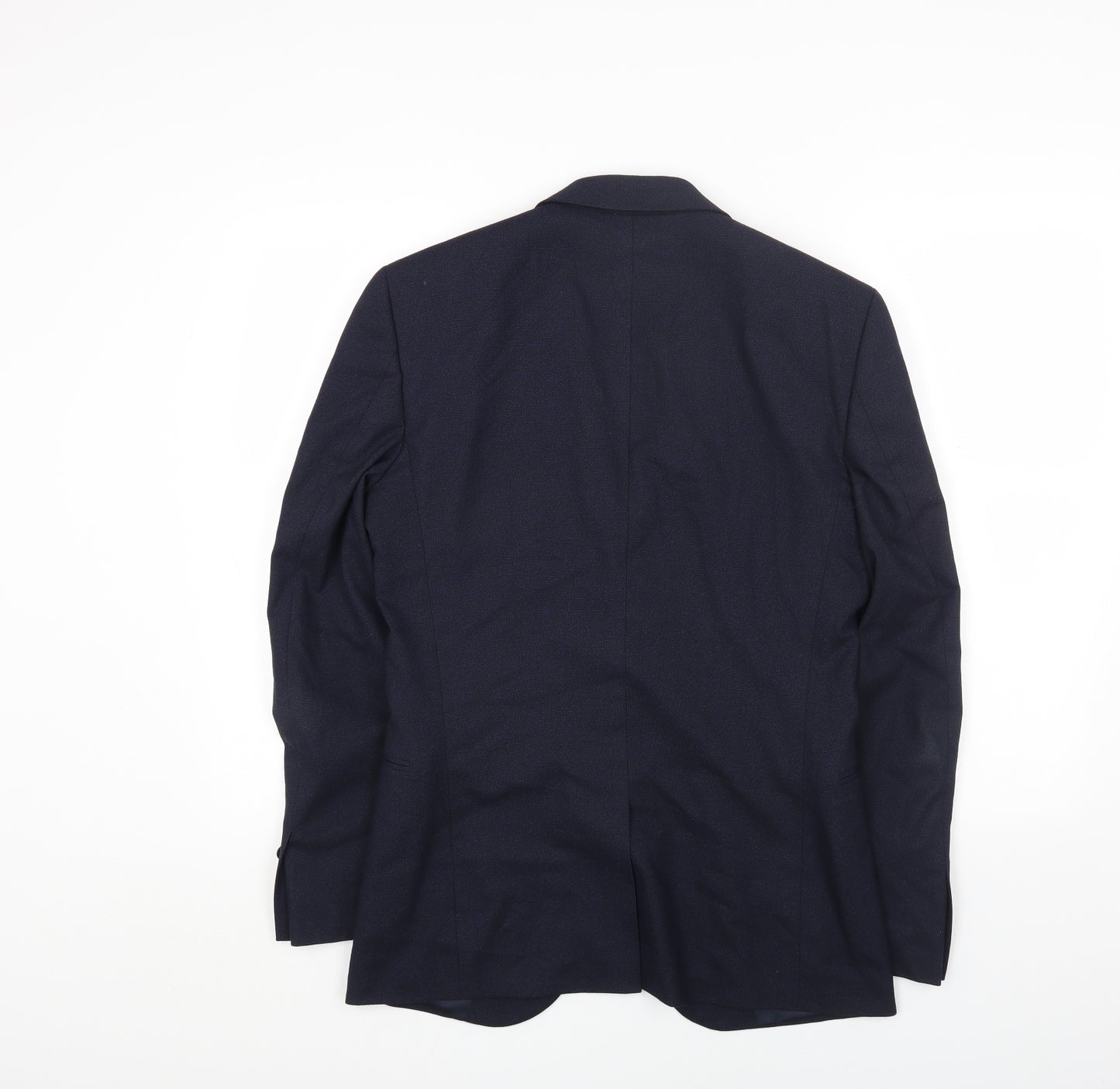 Reiss Mens Blue Polyester Jacket Blazer Size 36