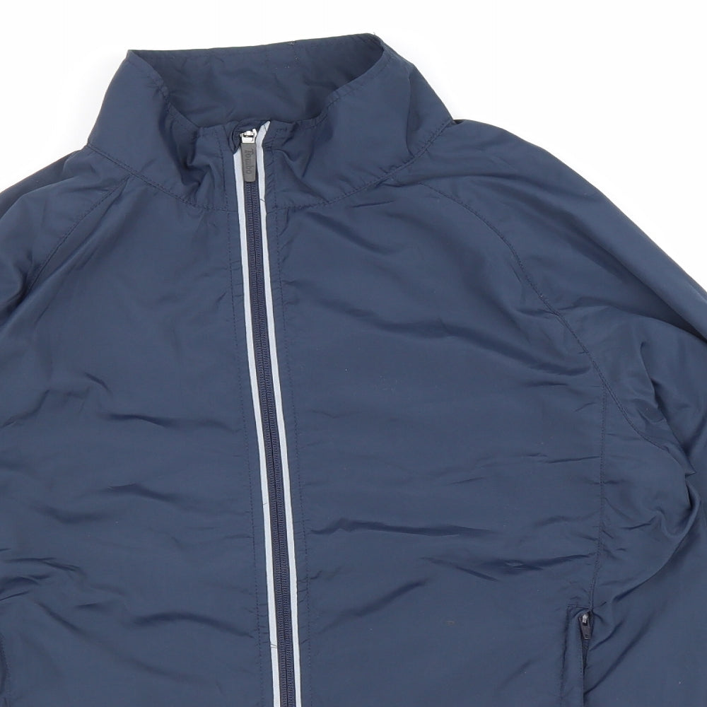Tombo Mens Blue Windbreaker Jacket Size XS Zip