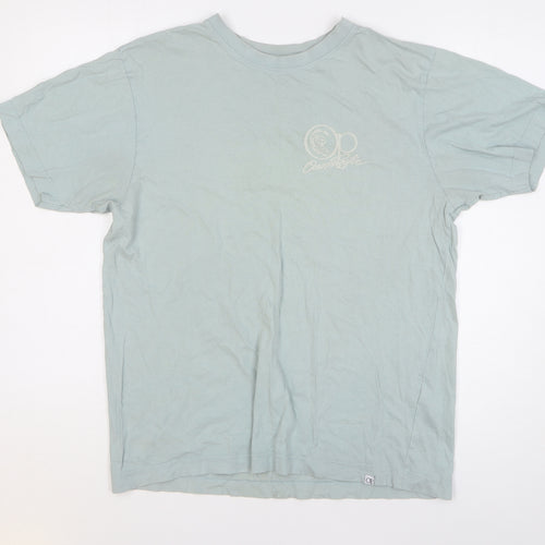Ocean Pacific Womens Blue 100% Cotton Basic T-Shirt Size M Crew Neck