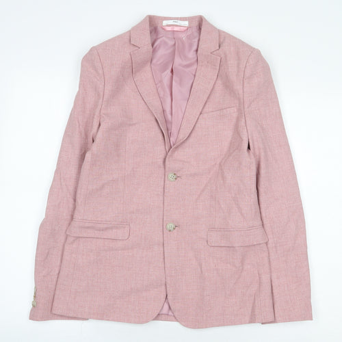 Marks and Spencer Boys Pink Jacket Size 13-14 Years Button