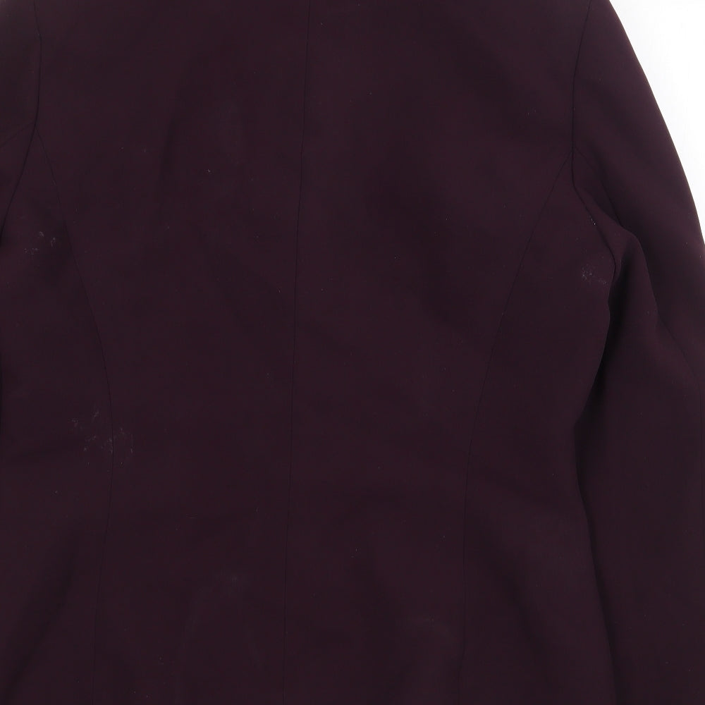 Kasper Womens Purple Jacket Size 8 Button
