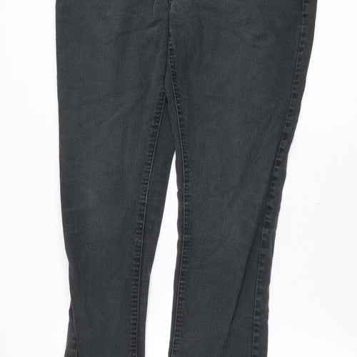 Brave Soul Mens Grey Cotton Skinny Jeans Size 34 in Regular Zip
