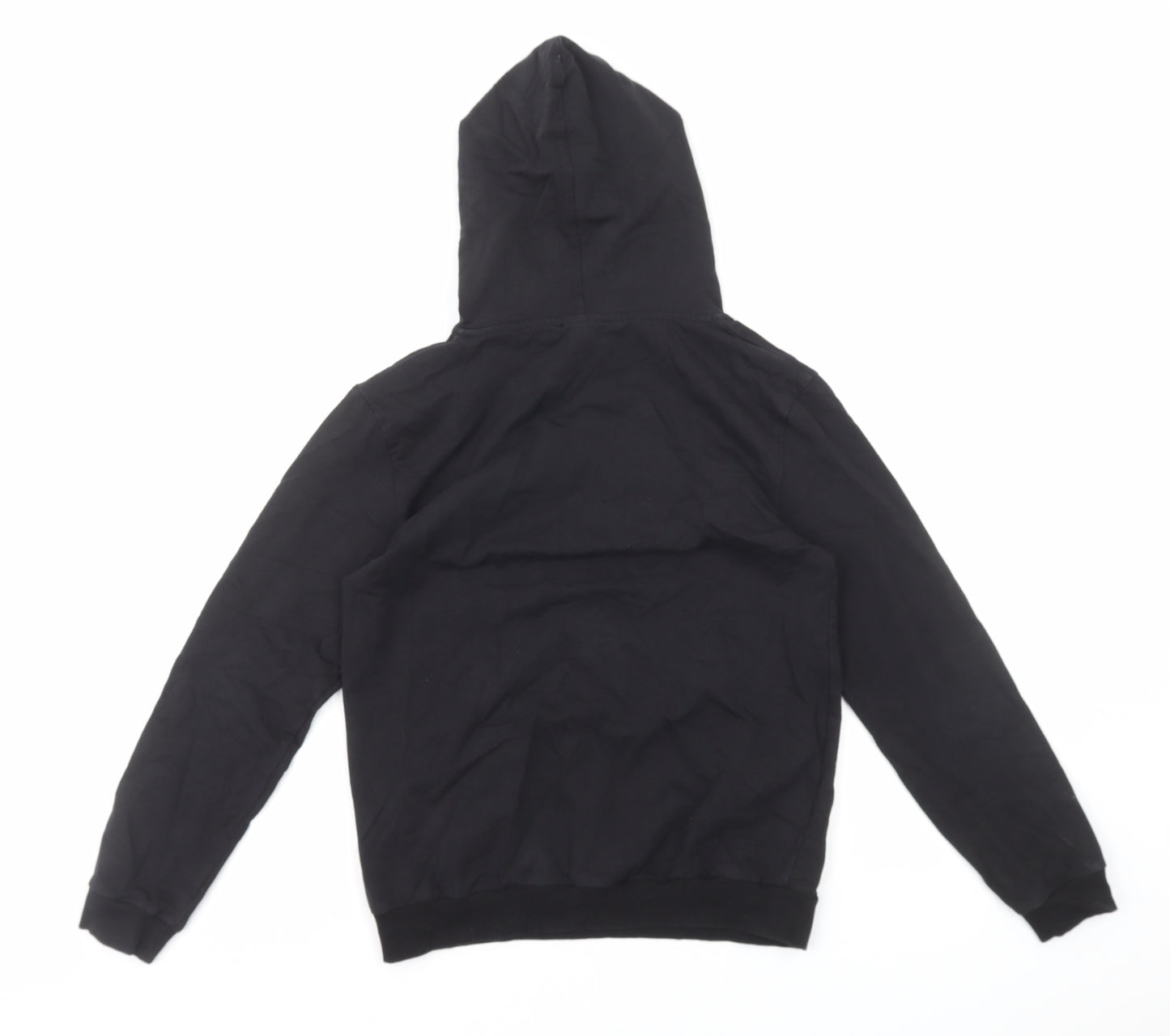 Sometime Soon Boys Black Cotton Pullover Hoodie Size 10 Years Pullover