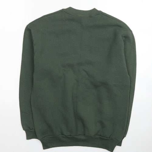 Screen Stars Girls Green Cotton Pullover Sweatshirt Size 12-13 Years Pullover