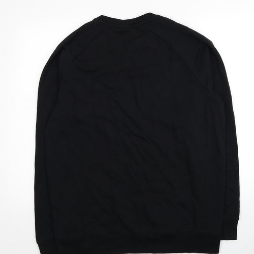So Energy Mens Black Cotton Pullover Sweatshirt Size XL - Unisex