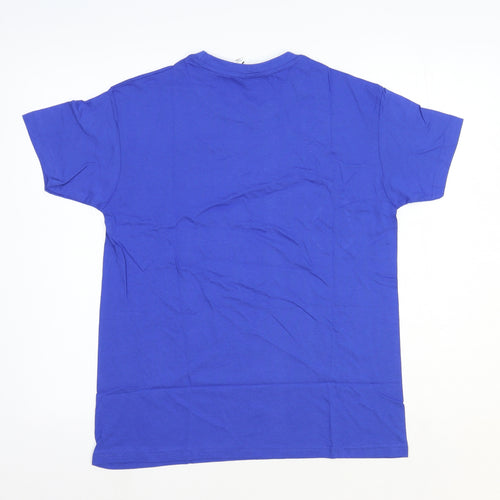 SOL'S Mens Blue Cotton T-Shirt Size S Round Neck