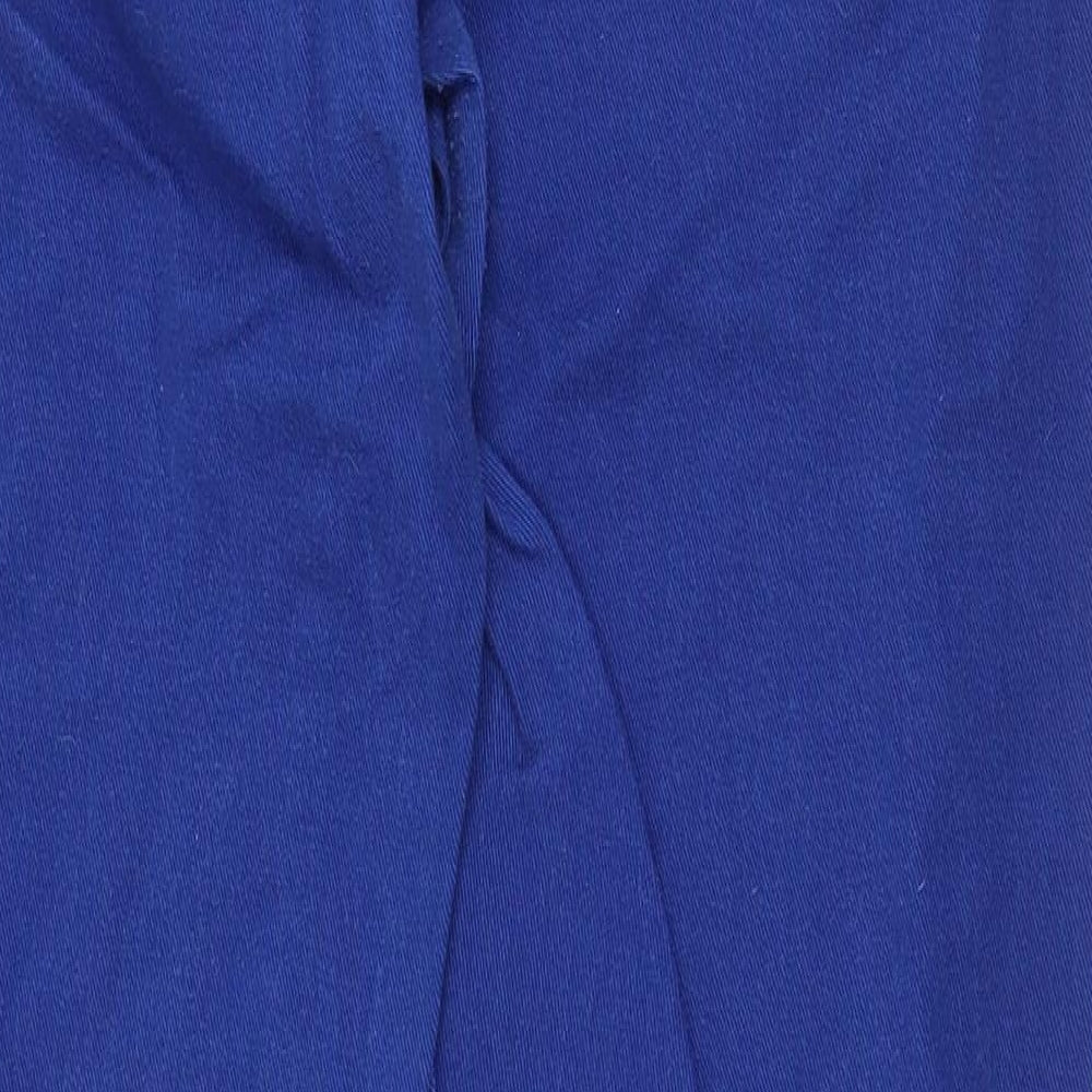 Ralph Lauren Womens Blue Cotton Straight Jeans Size 10 Regular Zip