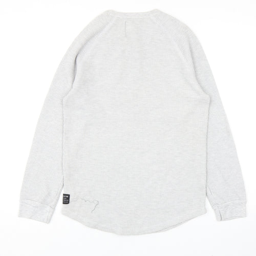 Primark Mens Grey Cotton Pullover Sweatshirt Size L