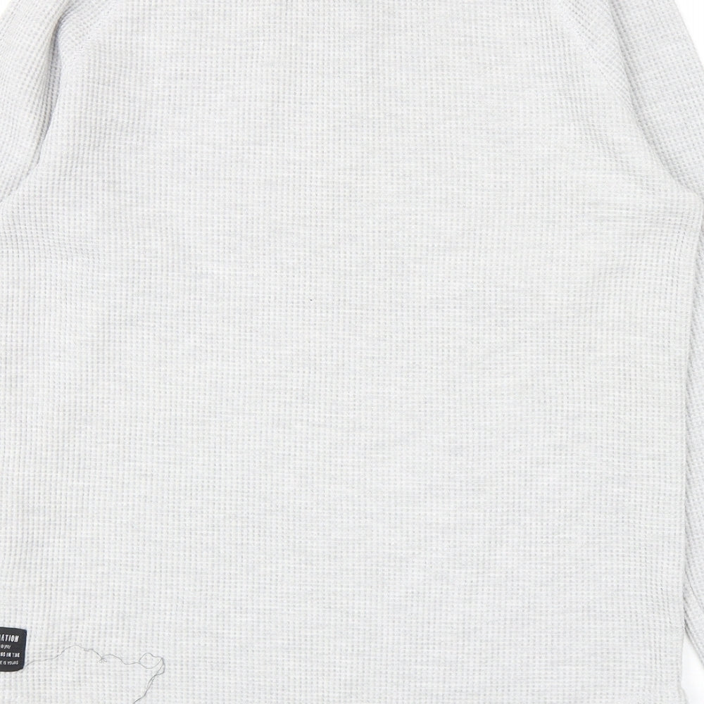 Primark Mens Grey Cotton Pullover Sweatshirt Size L