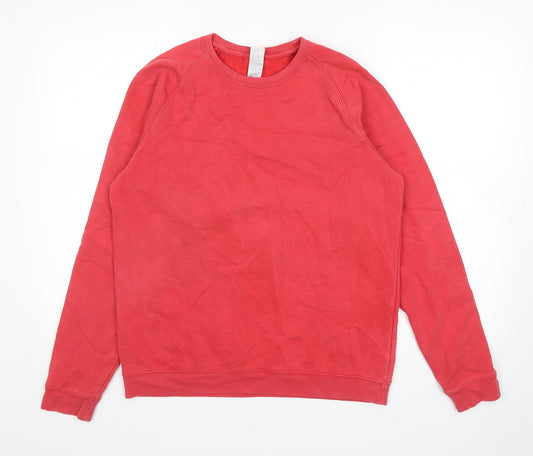 Fruit of the Loom Boys Red Cotton Pullover Sweatshirt Size 14-15 Years Pullover