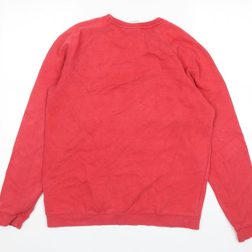 Fruit of the Loom Boys Red Cotton Pullover Sweatshirt Size 14-15 Years Pullover