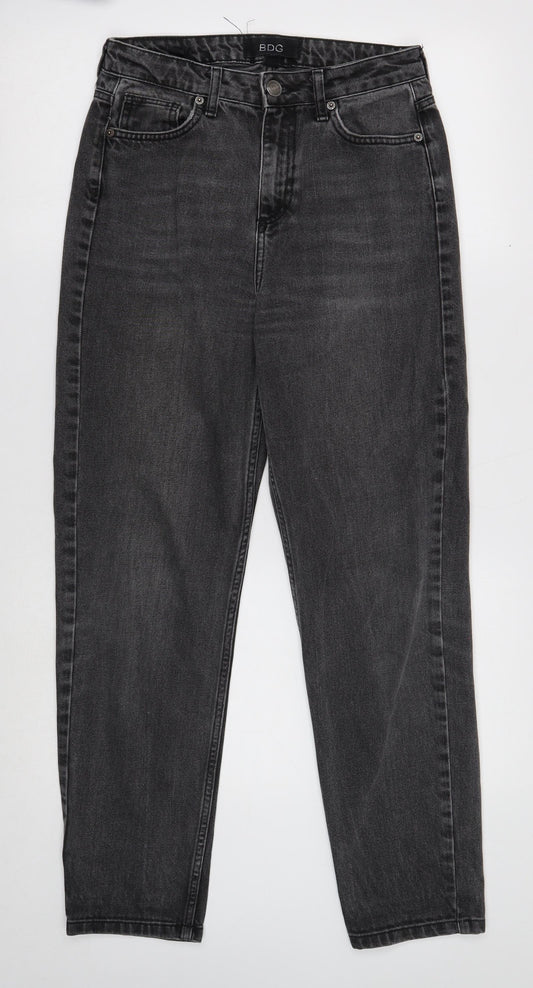 BDG Mens Grey Cotton Straight Jeans Size 28 in L32 in Regular Button