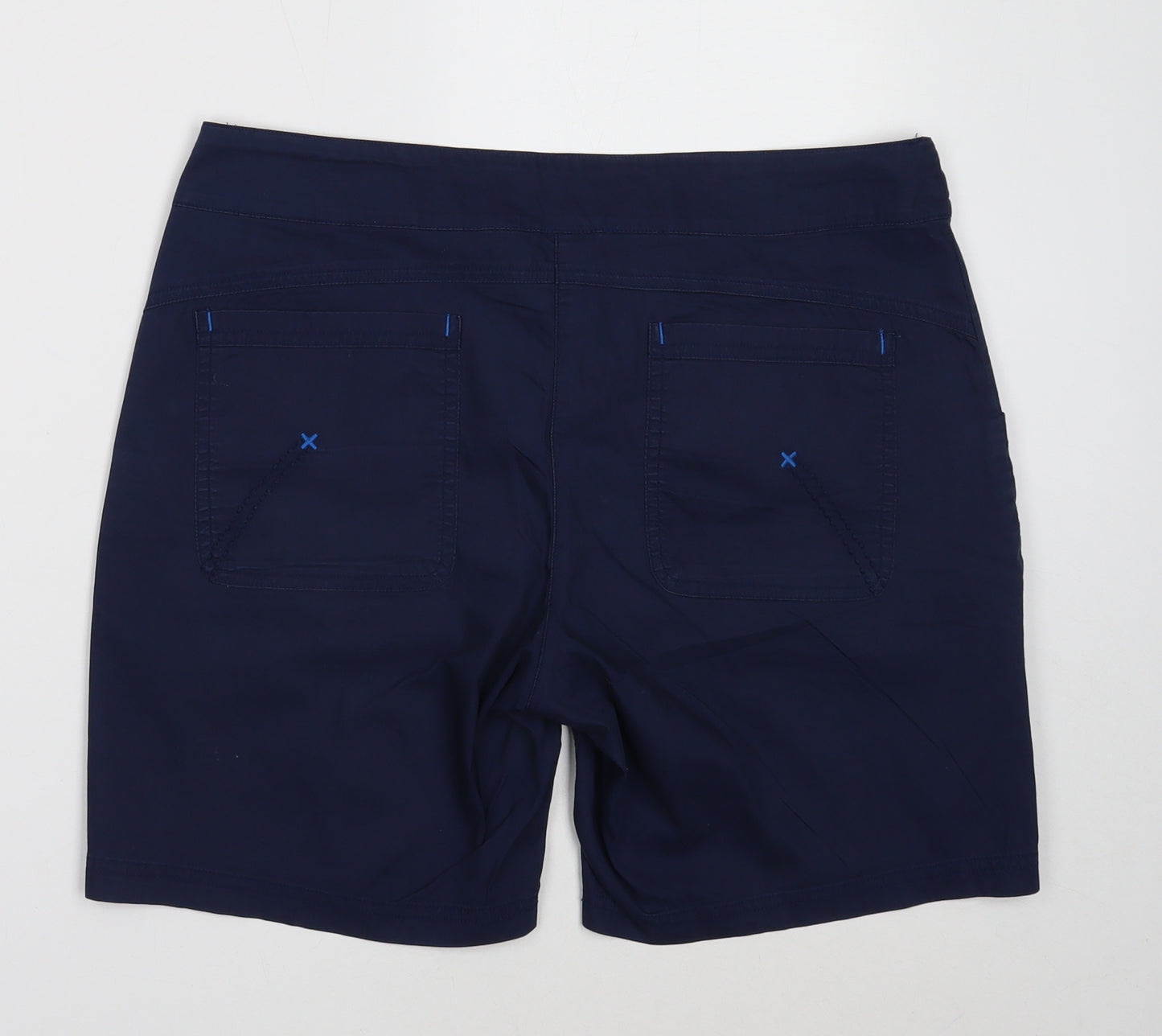 Preworn Mens Blue Polyester Sweat Shorts Size S Regular Drawstring