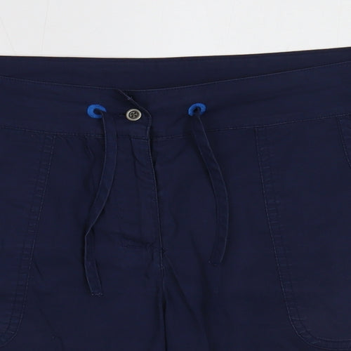 Preworn Mens Blue Polyester Sweat Shorts Size S Regular Drawstring