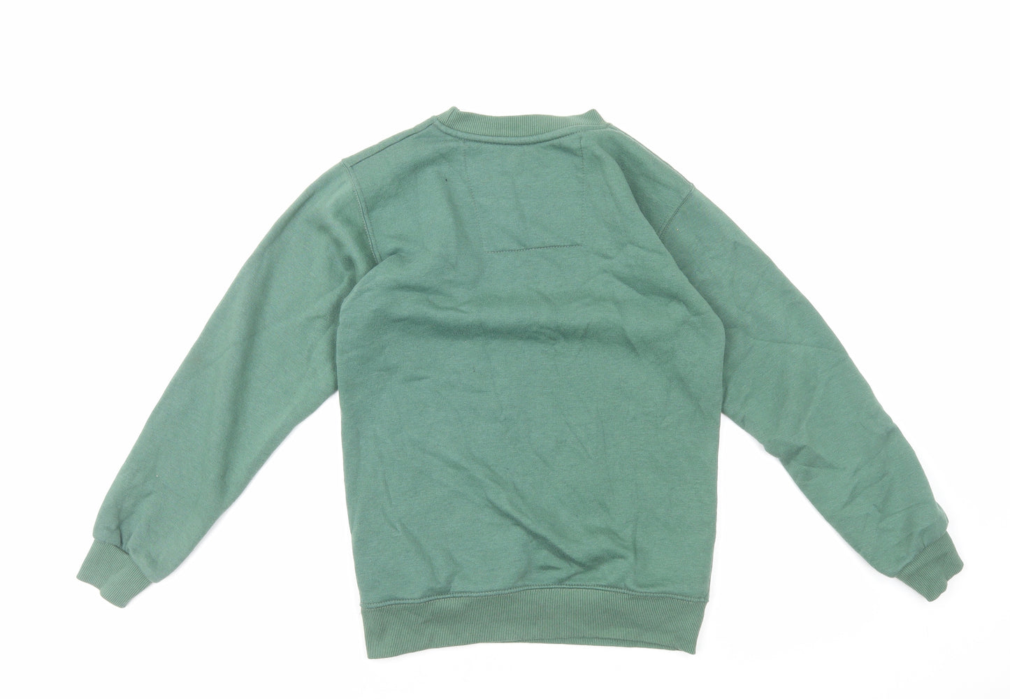 Little White Lies Mens Green Cotton Pullover Sweatshirt Size XS