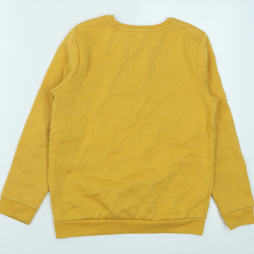 Primark Boys Yellow Polyester Pullover Sweatshirt Size 9-10 Years Pullover - Athletic