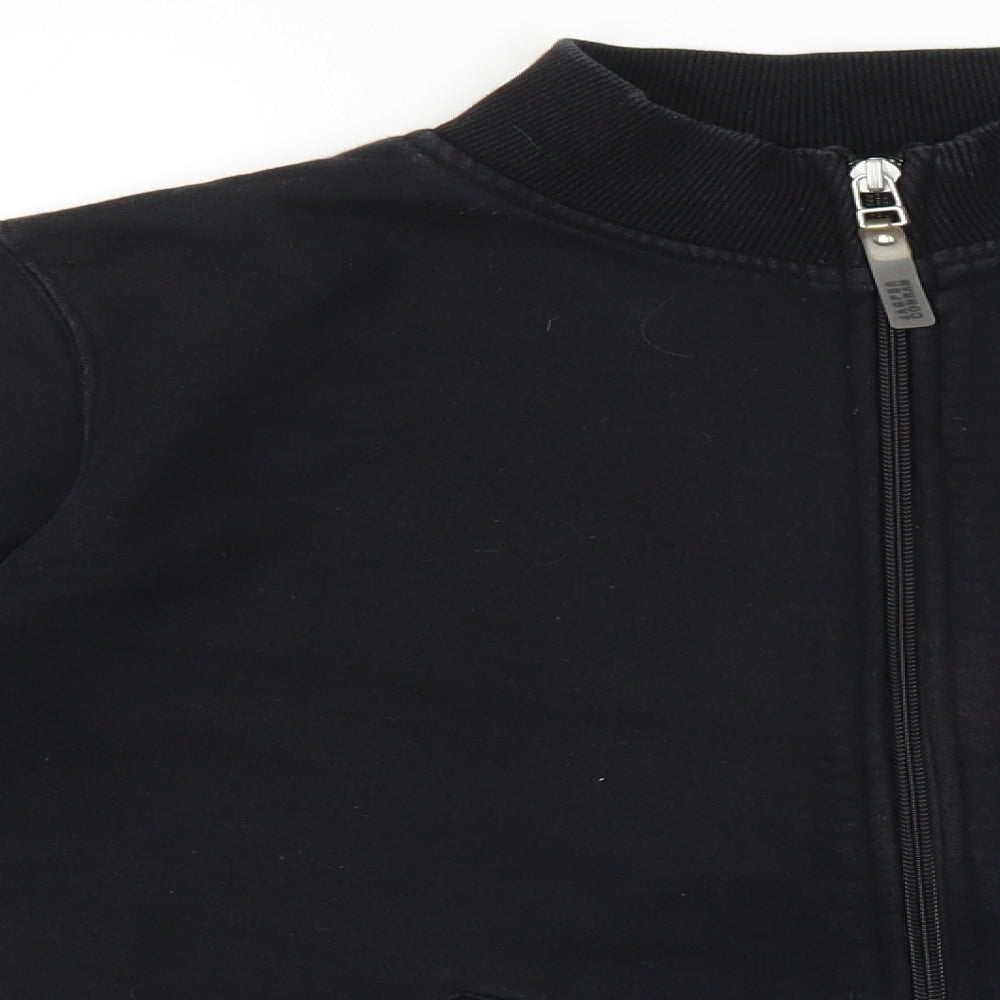 Jasper Conran Mens Black Cotton Full Zip Sweatshirt Size L