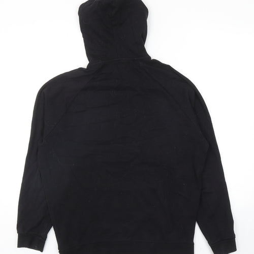 ASOS Mens Black Cotton Pullover Hoodie Size XS