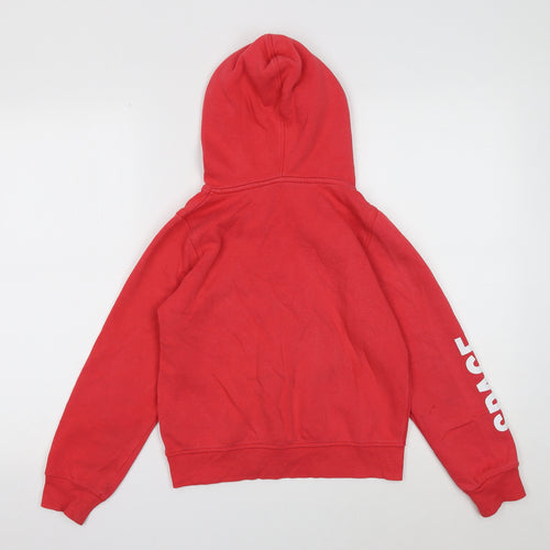 H&M Boys Red Cotton Pullover Hoodie Size 10 Years Pullover