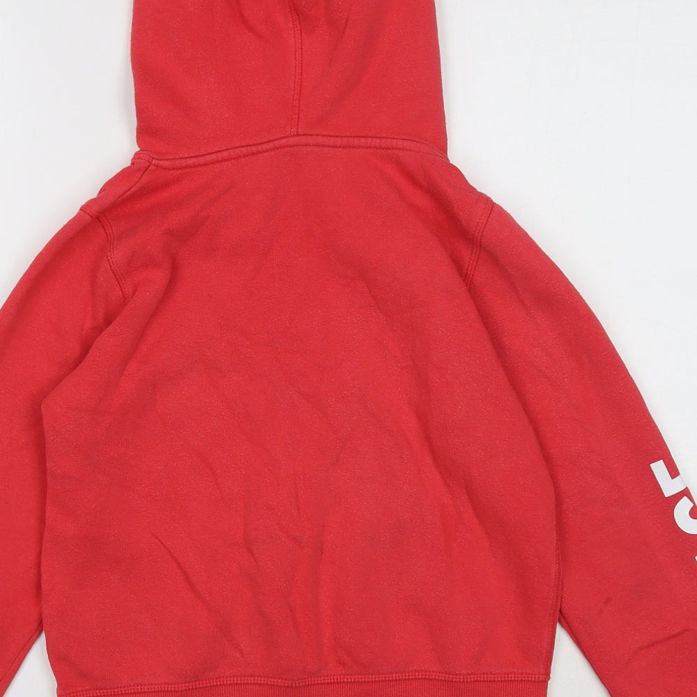 H&M Boys Red Cotton Pullover Hoodie Size 10 Years Pullover