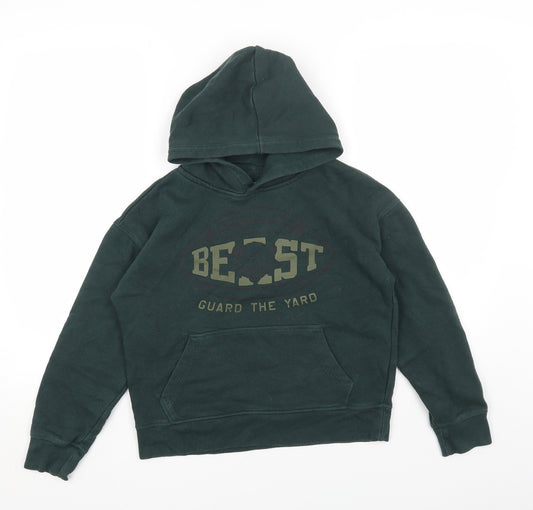 Gap Boys Green Cotton Pullover Hoodie Size L Pullover - Beast