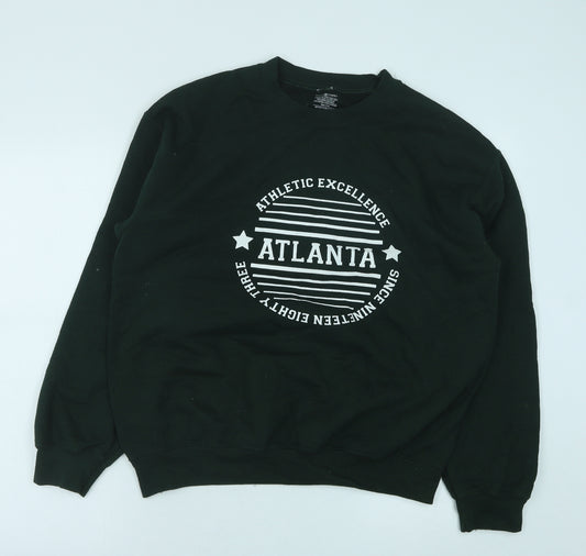 Daisy Street Mens Green Cotton Pullover Sweatshirt Size S - Atlanta