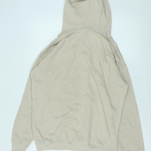 H&M Girls Beige Cotton Pullover Hoodie Size 14 Years Pullover - Skateland