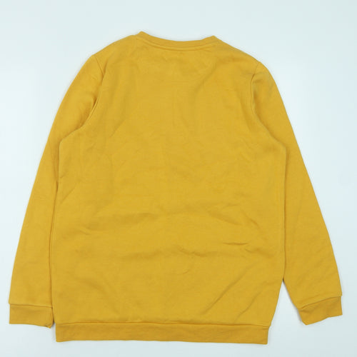 Primark Boys Yellow Polyester Pullover Sweatshirt Size 12-13 Years Pullover - Urban Adventures
